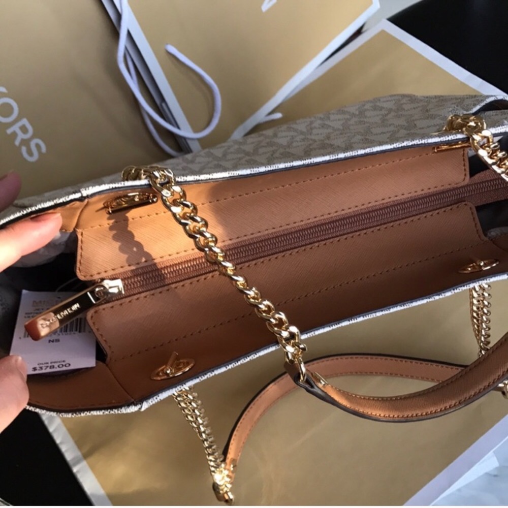 💦🌻mk chain tote🌻shoulder bag, vanilla, - Picture 2 of 7